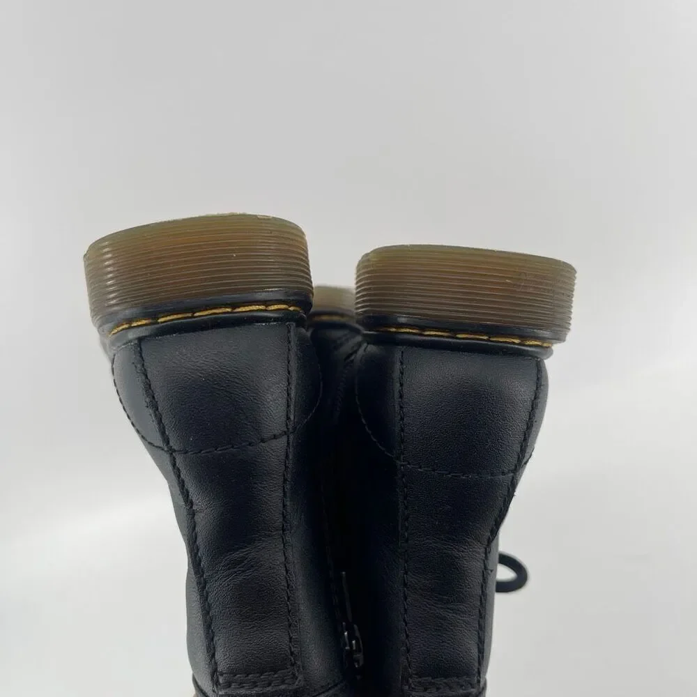 Dr. Martens Kids 1460 J Softy T Black Leather Combat Boots Size 11 AirWair
